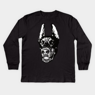 Doberman Pinscher - Dobermann Christmas Gifts Kids Long Sleeve T-Shirt